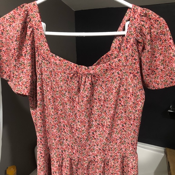 Pink Monteau Floral Midi Dress - Picture 6 of 8